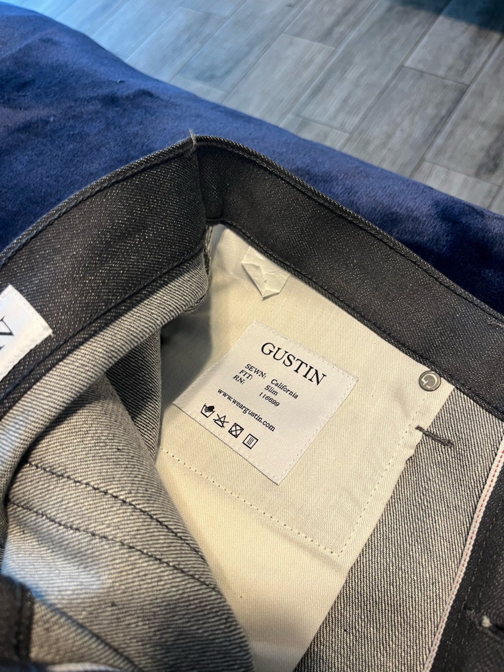 NWOT Slim Fit Black/Grayish Men’s Jeans - Picture 6 of 11